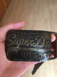 Оригінальний шкіряний ремінь SuperDry