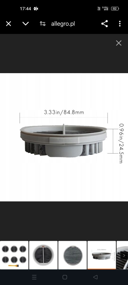 Filtr HEPA do Xiaomi Roidmi X20 / X30 / X30 / S2 / F8 Storm Pro