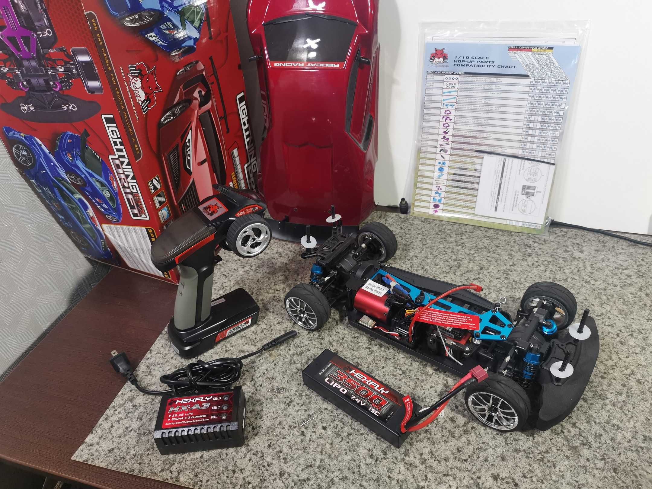 RC машинка дрифт Redcat Lightning EPX Pro Brushless 1/10 дріфт шосе