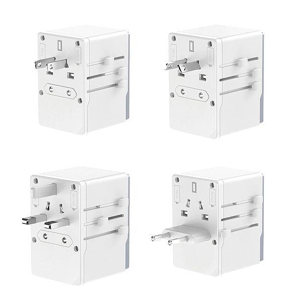 Adapter podróżny Dudao A65Pro 65W EU / US / JP / AUS / UK 2x USB-C 2x
