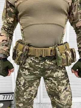 Пояс-розвантаження РПС YAKEDA WAR BELT MULTICAM з підсумками