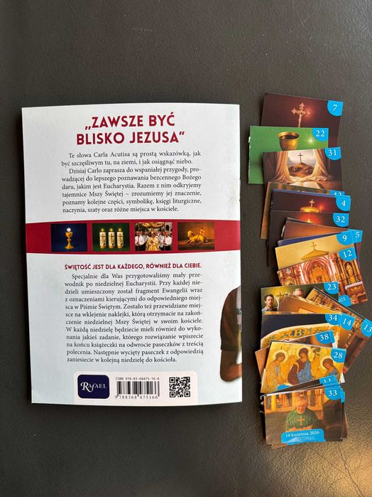 Zawsze być blisko Jezusa, naklejki 2025/26, Msze Św.,kontrolki