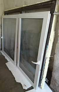 Okno z demontażu Veka Softline 82 trzyszybowe dąb bagienny