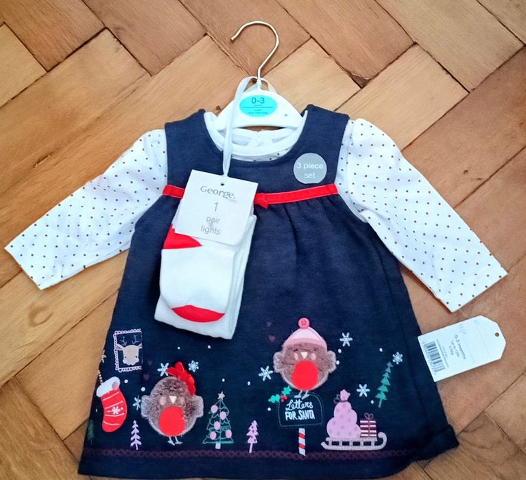 Zestaw dla dziewczynki na 0-3 miesiace