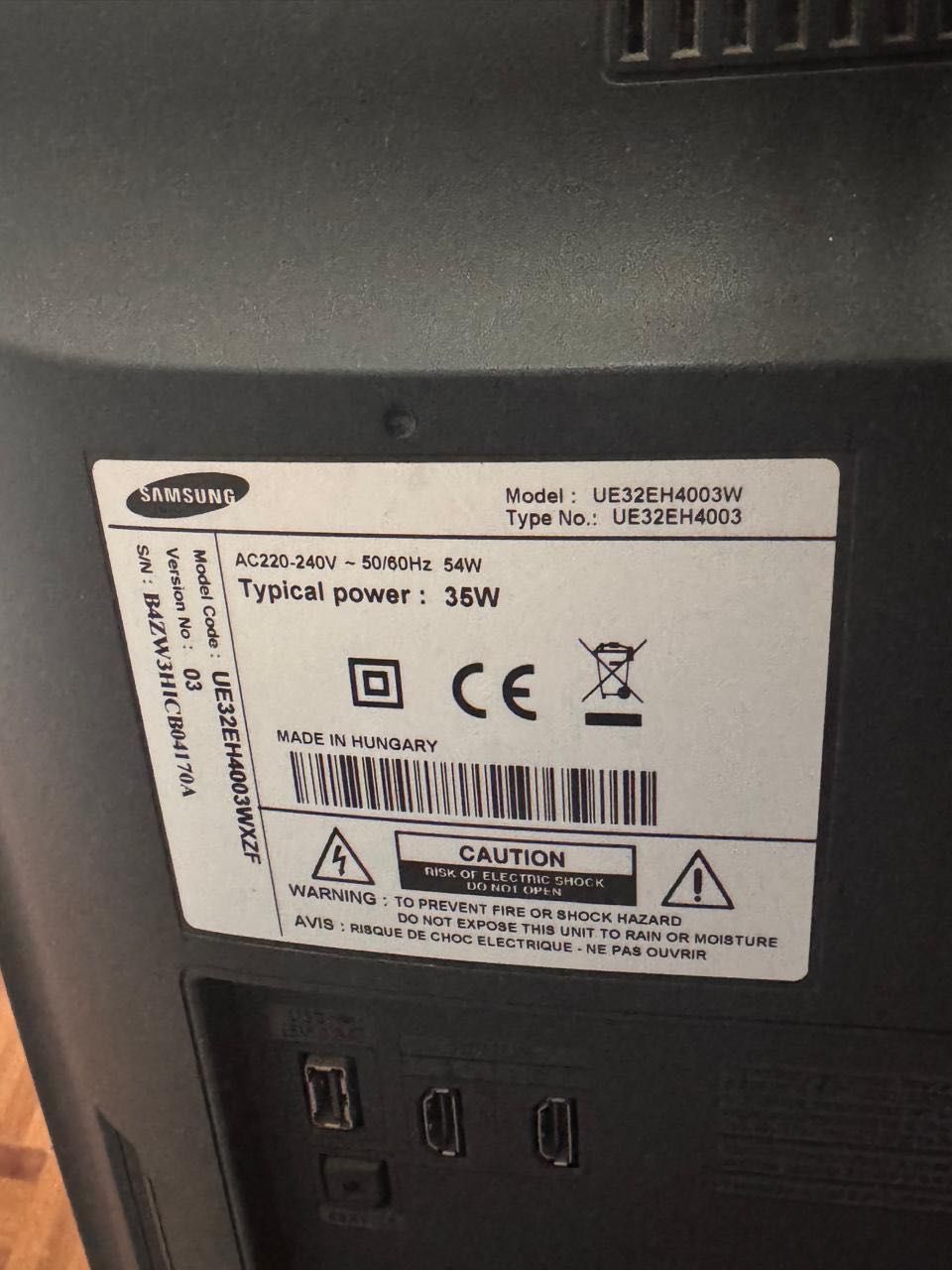 TV Samsung 32 polegadas