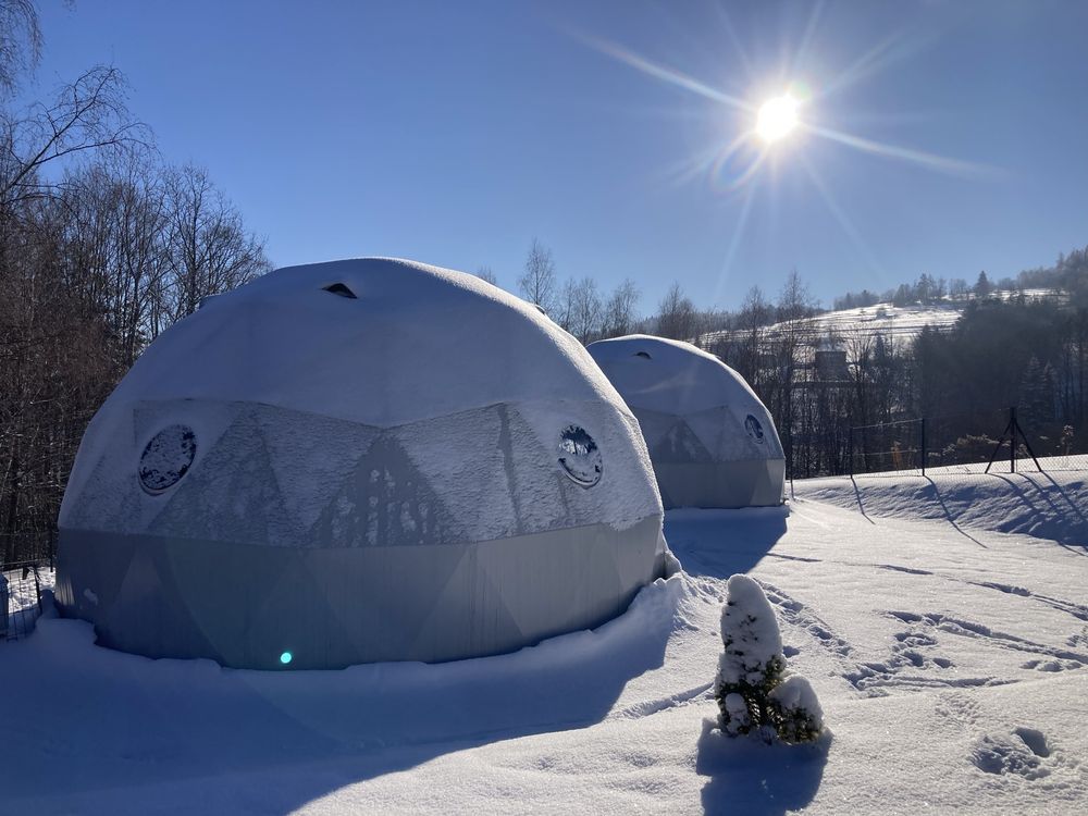 Glamping, 7m, namiot sferyczny, kopułowy