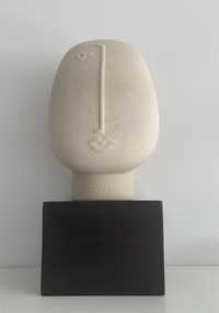 Rzeźba ceramiczna współczesna twarz h&m home
