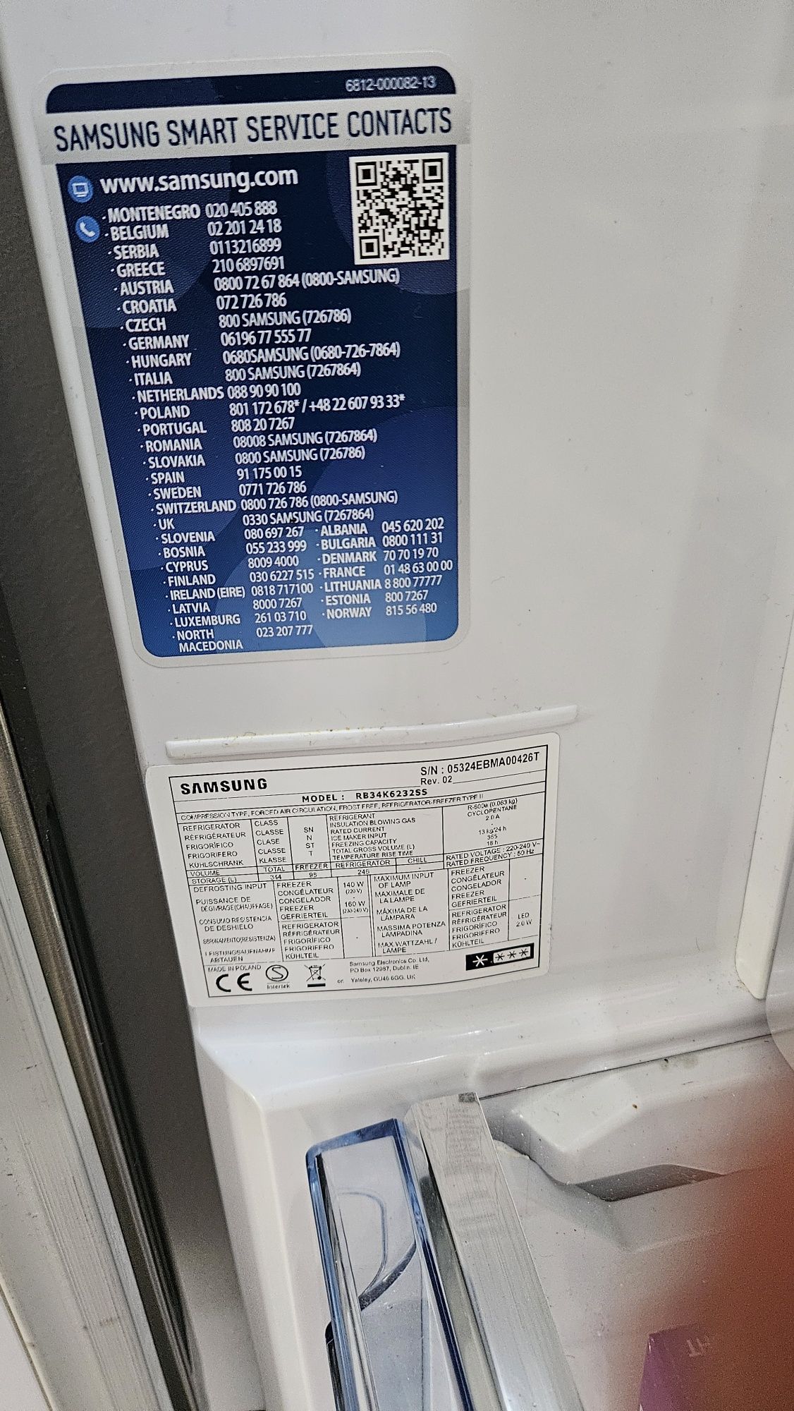 Lodówka SAMSUNG RB34K6232SS NoFrost Srebrna