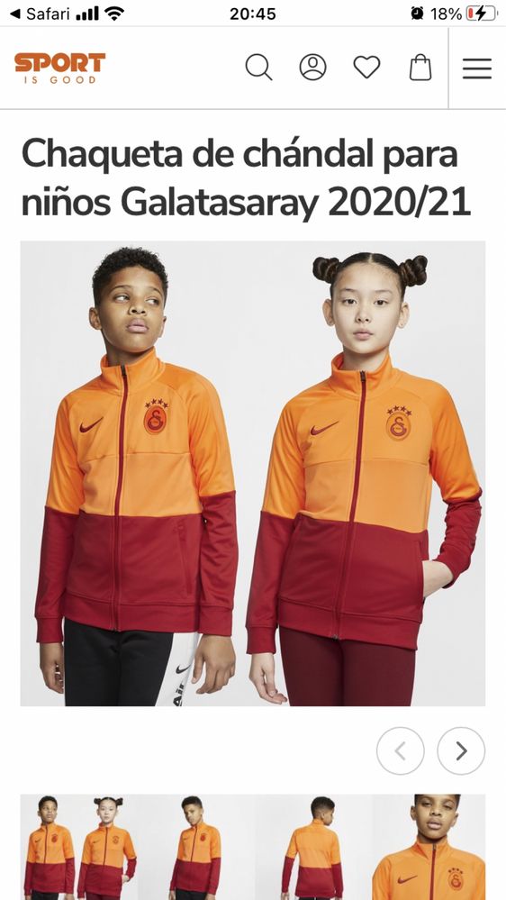 Nike Galatasaray 2020/21 Original XS