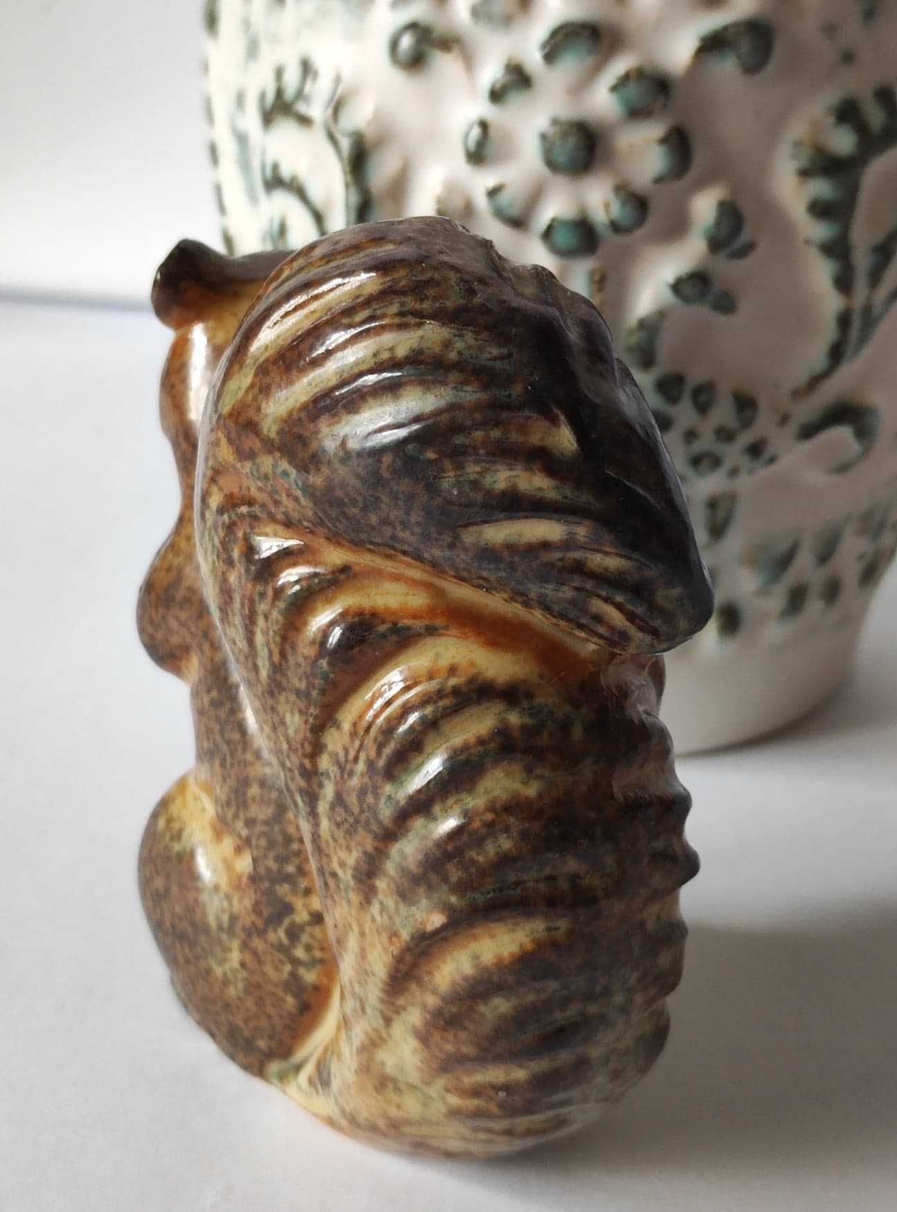Stara ceramiczna figurka Wiewiórka Design Vintage
