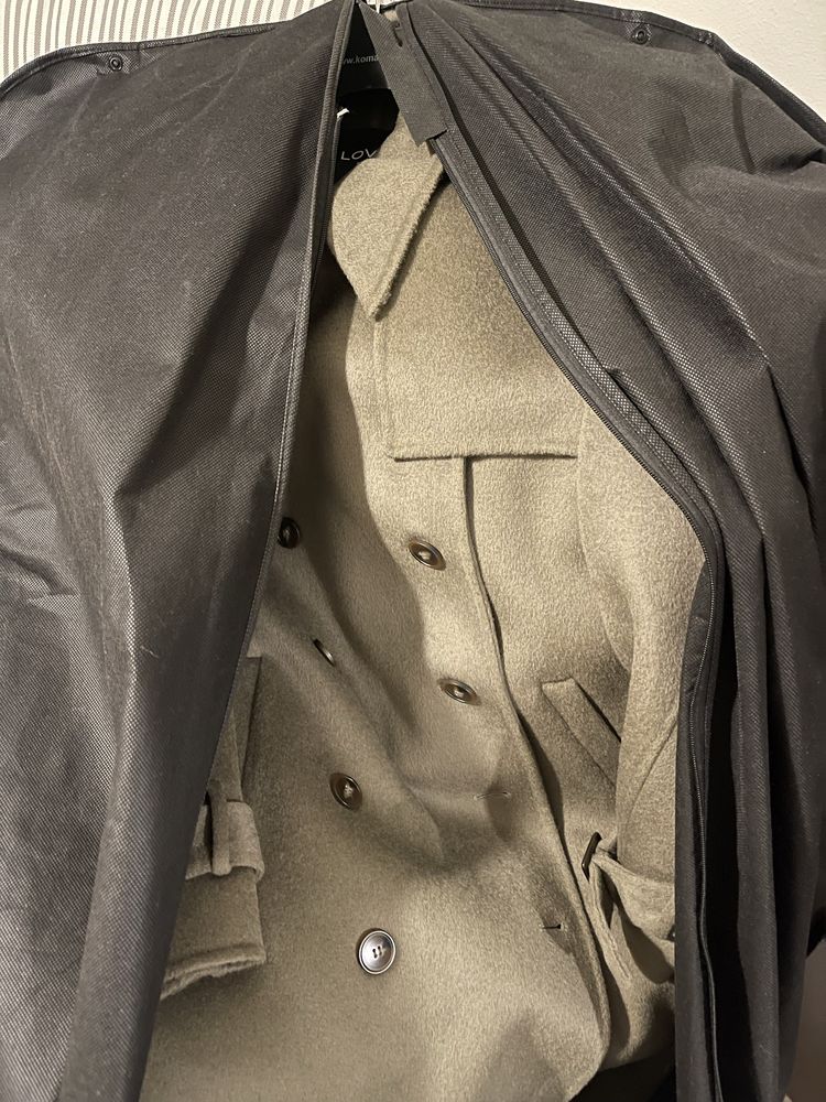 Lovli silk płaszcz wełna jedwab roz M nowy