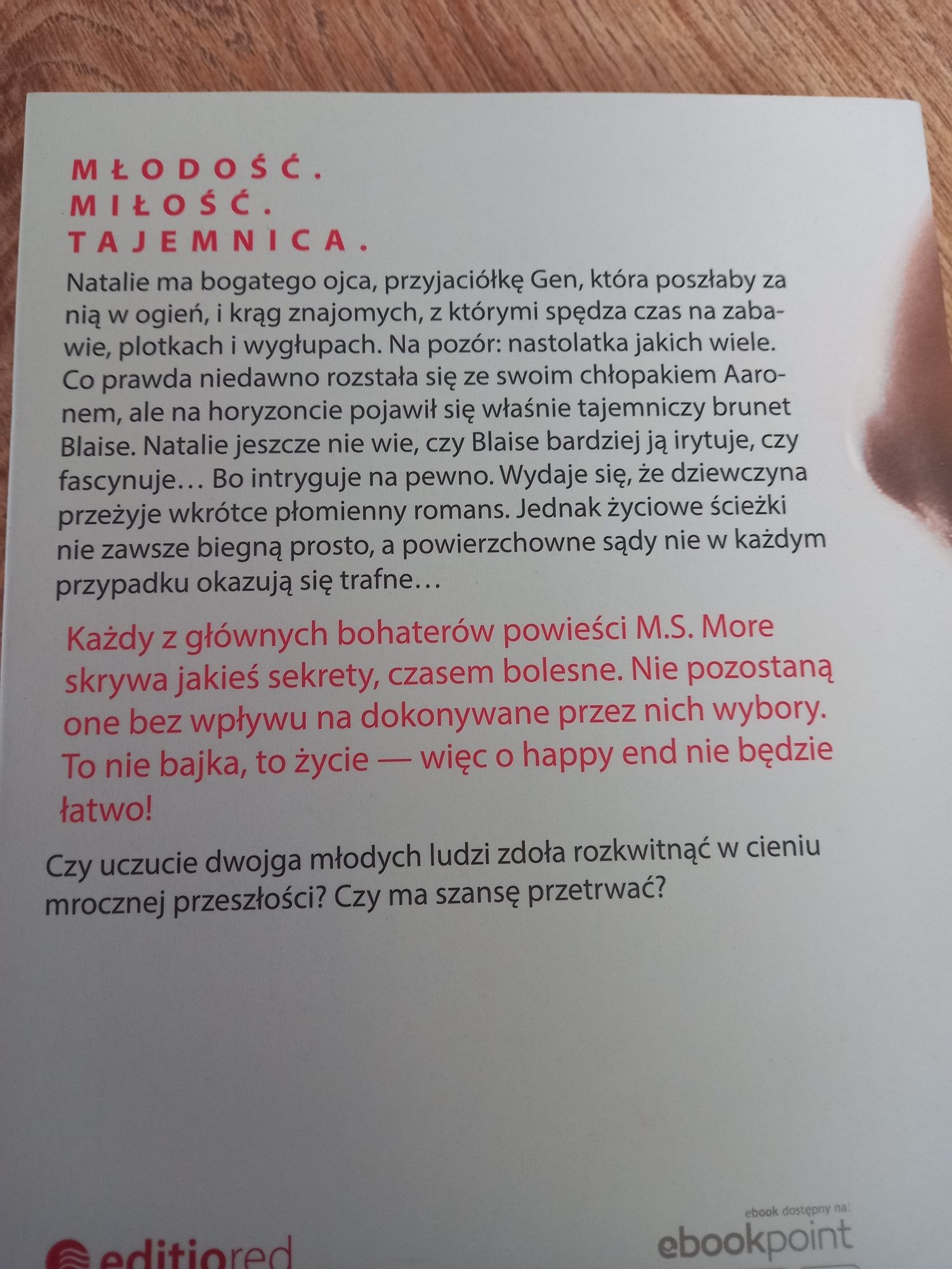 Książka romans Wszystko albo nic M.S.MORE