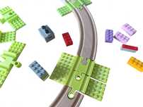 HIT! Adaptery -6szt do łączenia klocków LEGO z torami Ikea, Lidl, Brio