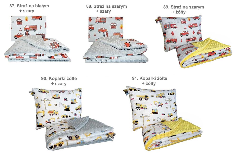 Koc Kocyk Minky 100x135 + Poduszka Przedszkolaka Belbi