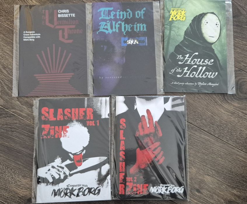 MORK BORG / ogromny zestaw zinów RPG / D&D Warhammer Zew Cthulhu