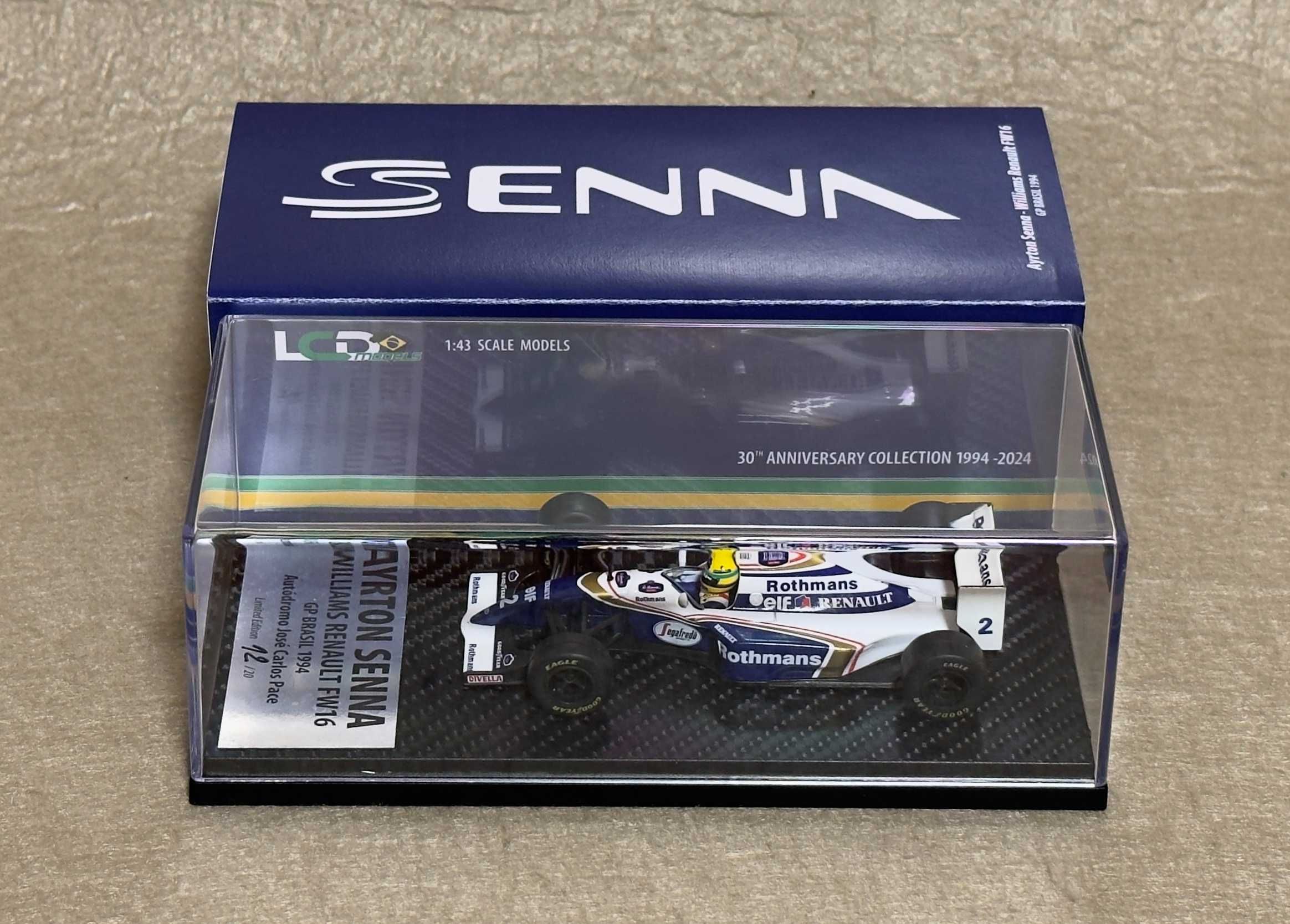 6 Miniaturas Ayrton Senna - McLaren Lotus, Williams - escala 1:43