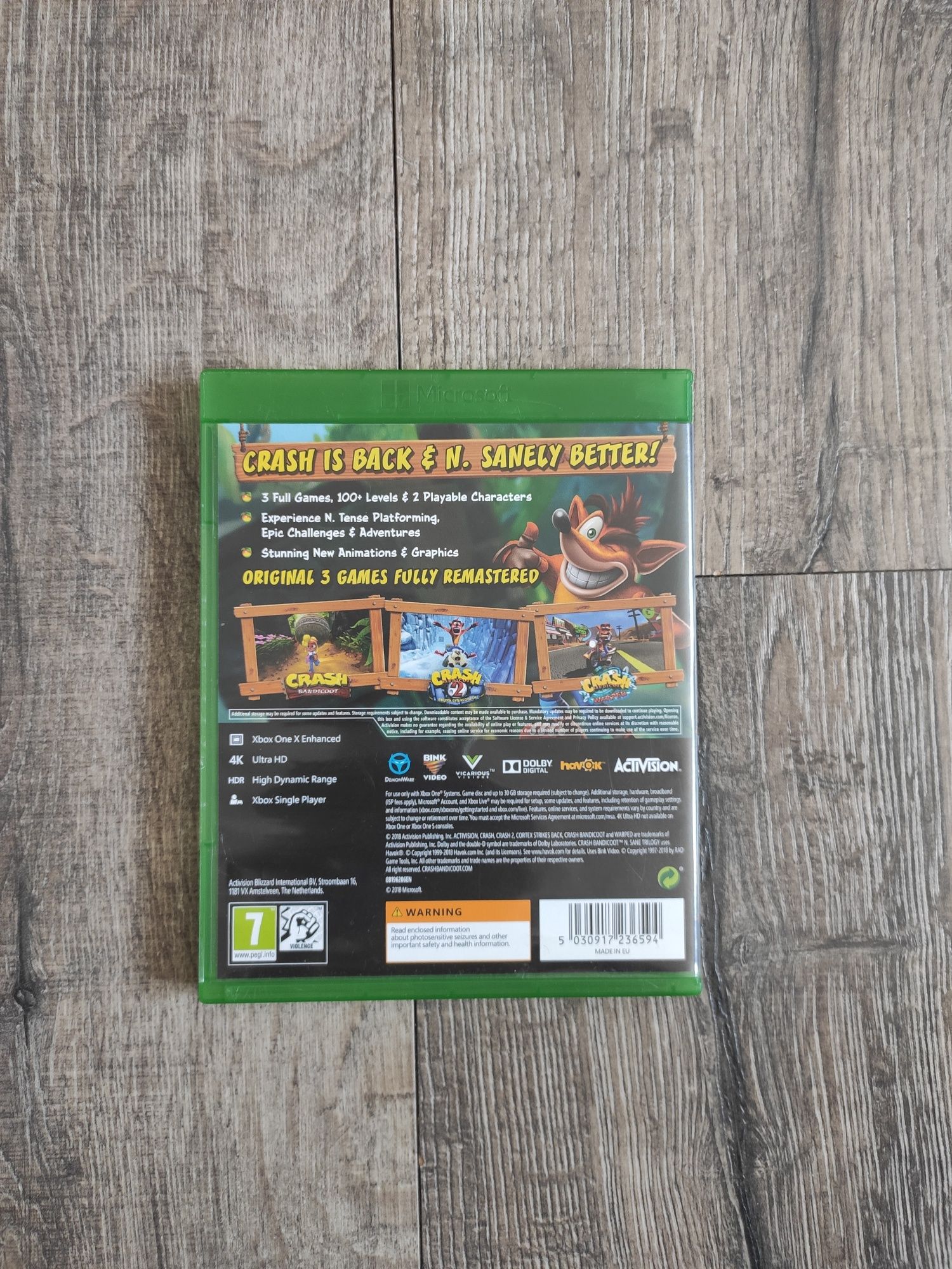 Gra Xbox One Crash Bandicoot Trylogia 3 Części Wysyłka OLX Gwarancja