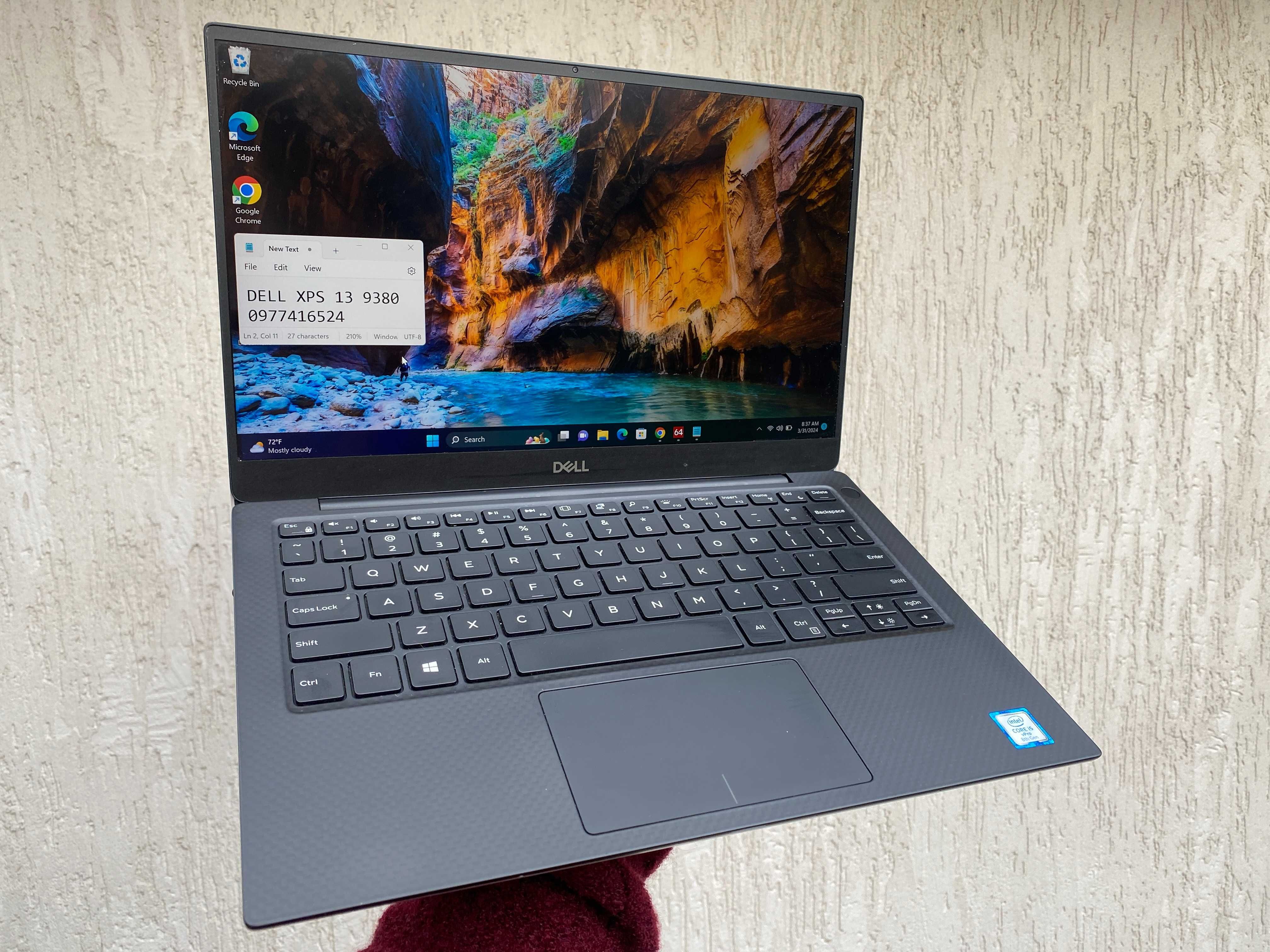 Преміальний ультрабук DELL XPS 13 9380 i5 8/256Gb батарея 8,5годин