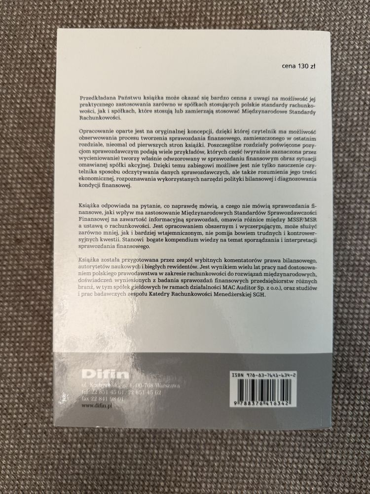 Sprawozdanie finansowe według polskich i międzynarodowych standardów