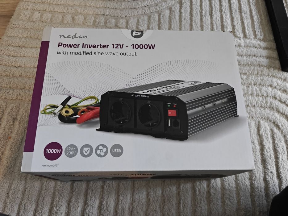 Przetwornica falownik Nedis 1000W nowa nieużywana