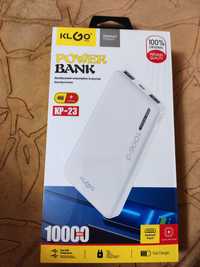 Power bank Klgo 10000 mAh. Черный Павер банк.