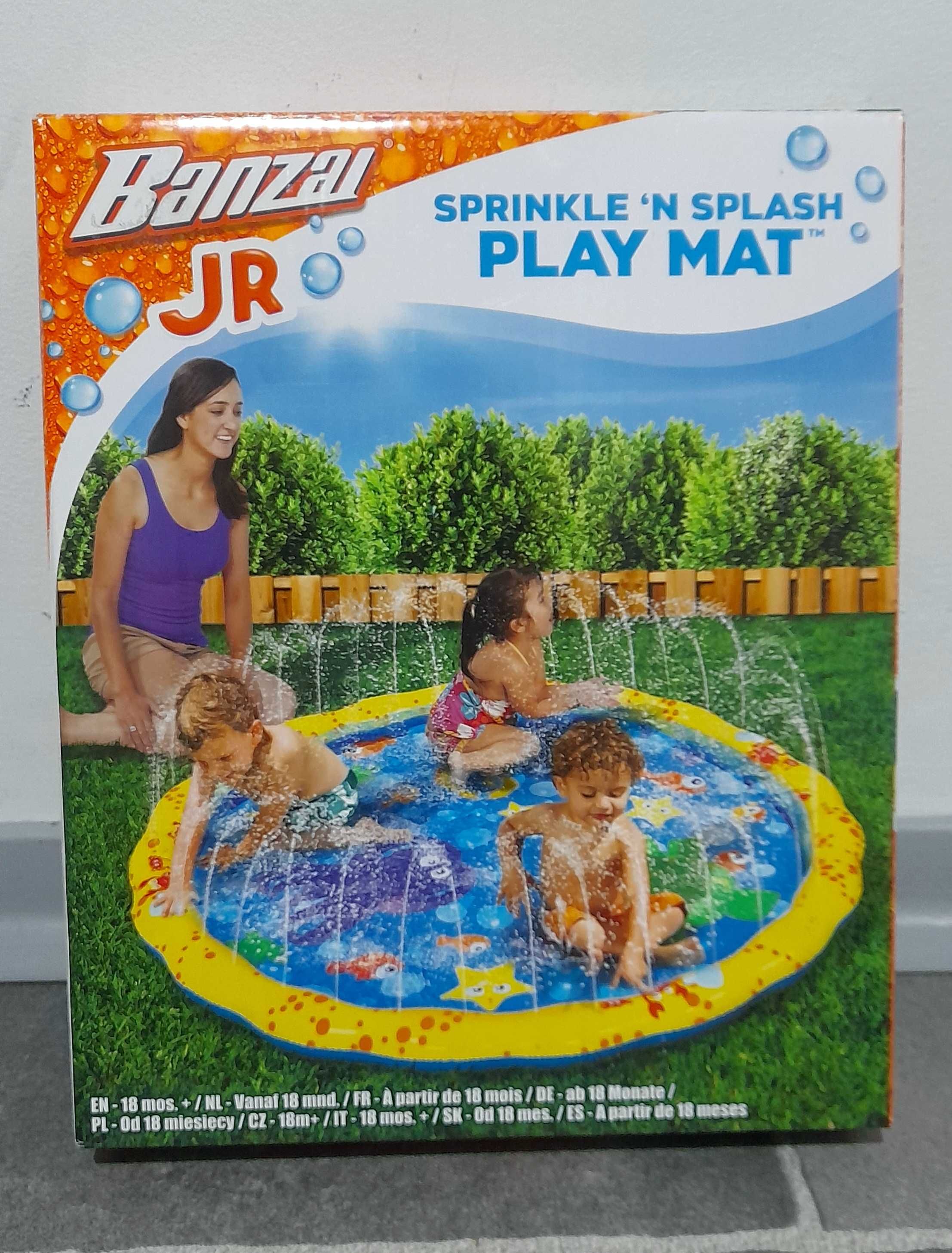 Banzai Sprinkle N Splash play mat duża mata wodna basen ze zraszaczem