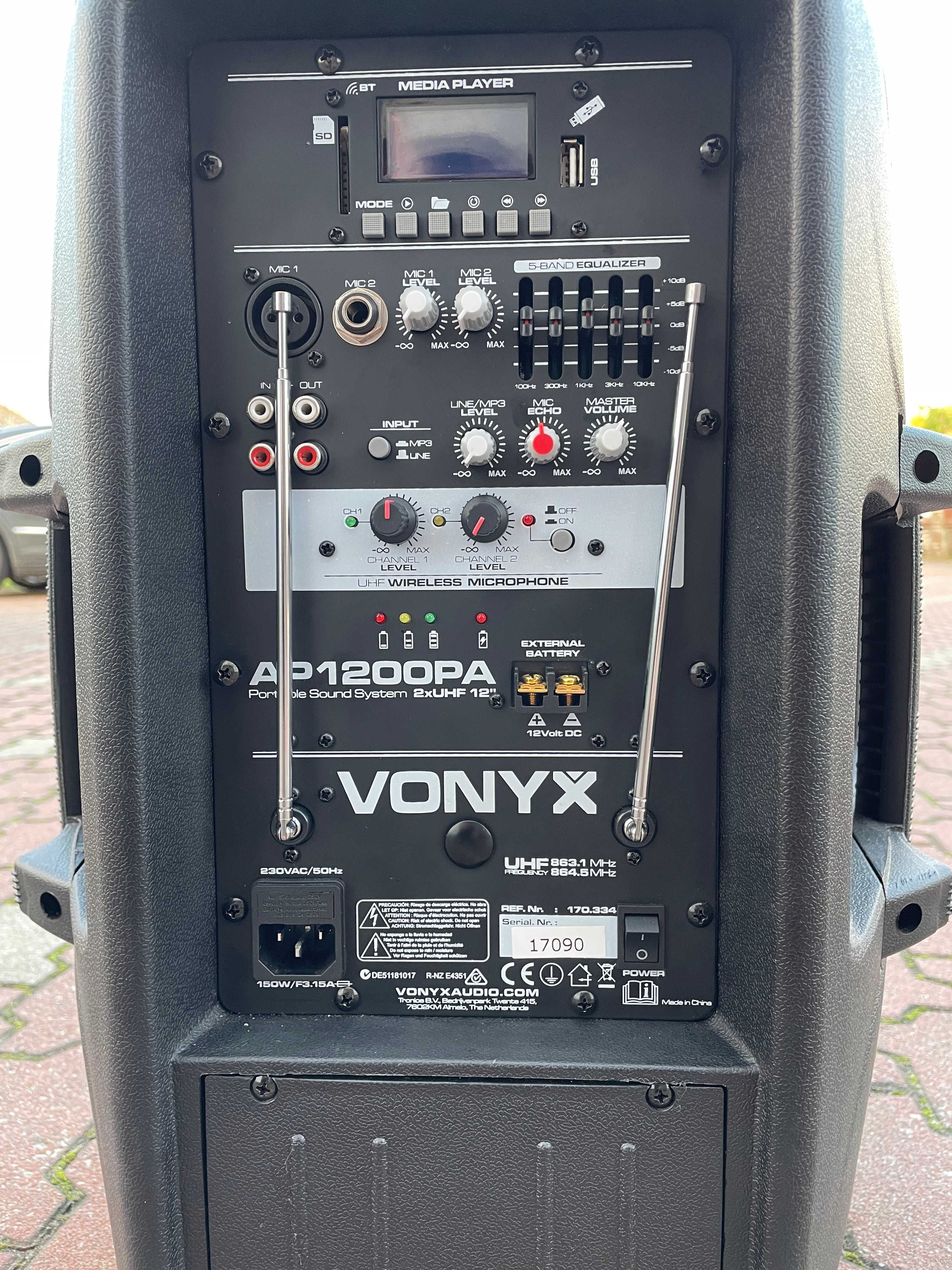 Vonyx AP1200PA 600 W z mikrofonem przewodowym