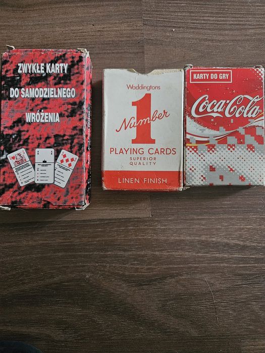 Karty do gry pięć zestawów