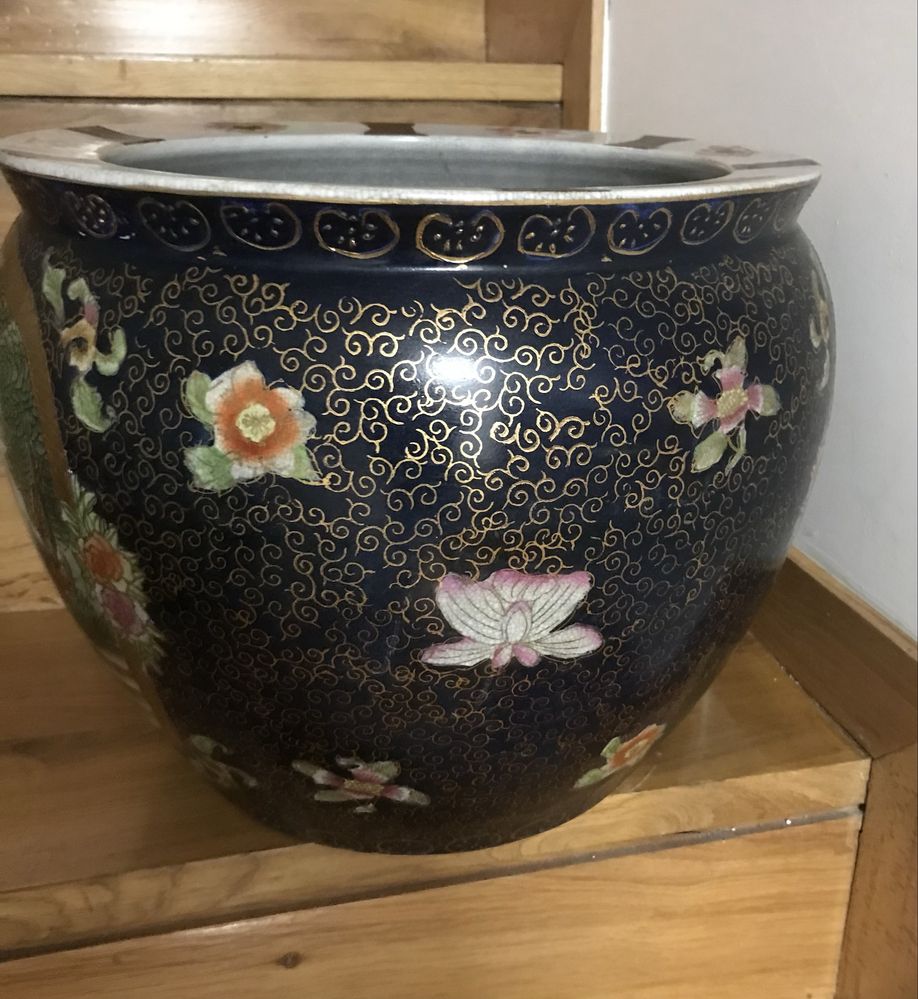 JARRÃO vintage safari africano /VASO chines anos80-90