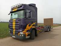 Scania R500 V8 6x2 rama do zabudowy laweta pomoc drogowa beczka 420
