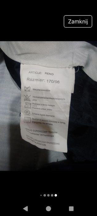Garnitur męski komplet