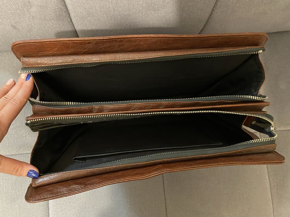 Teczka aktowka skórzana