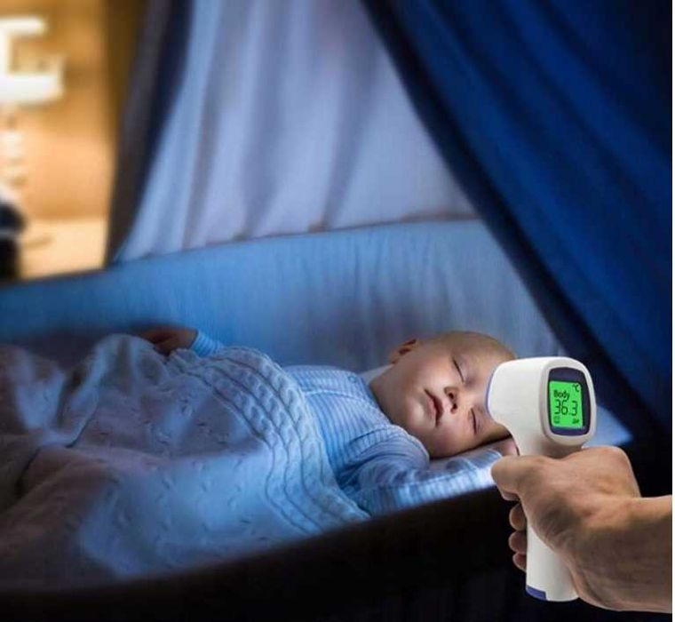 Termometr bezdotykowy na podczerwień elektroniczny LCD BERRCOM JXB-178