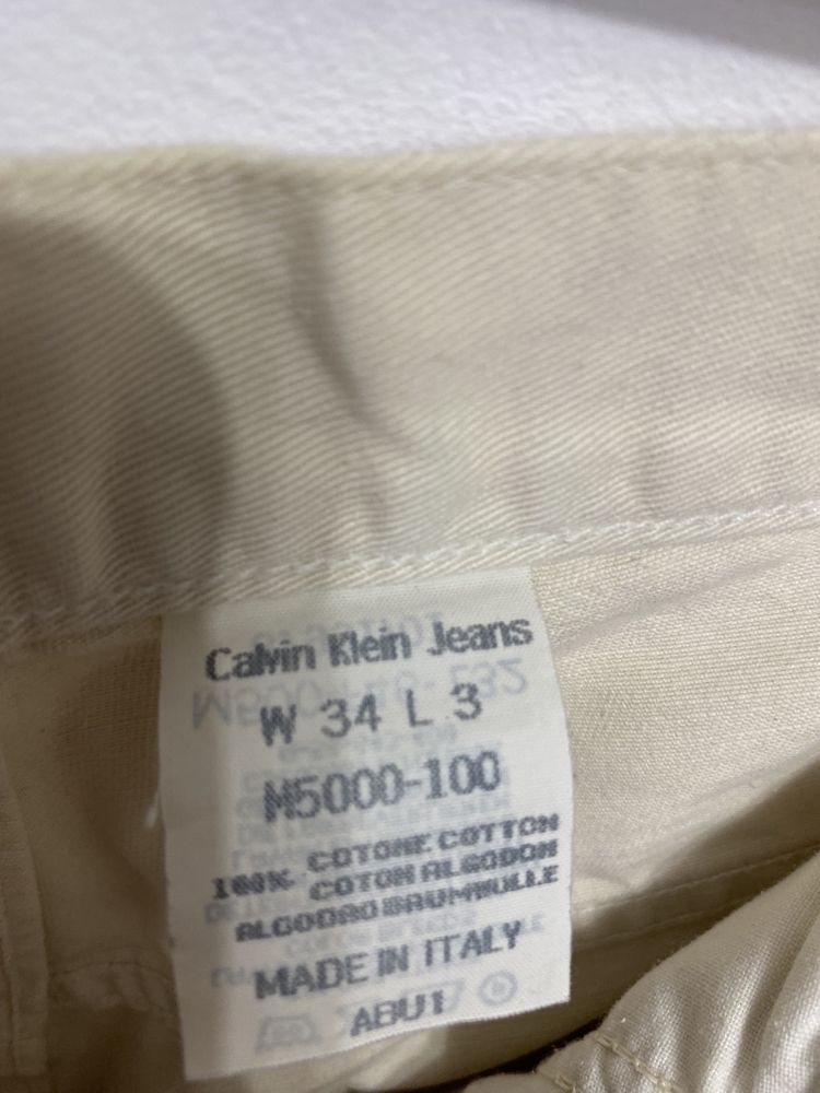 Spodnie męskie Calvin Klein rozmiar 34/34 jasne