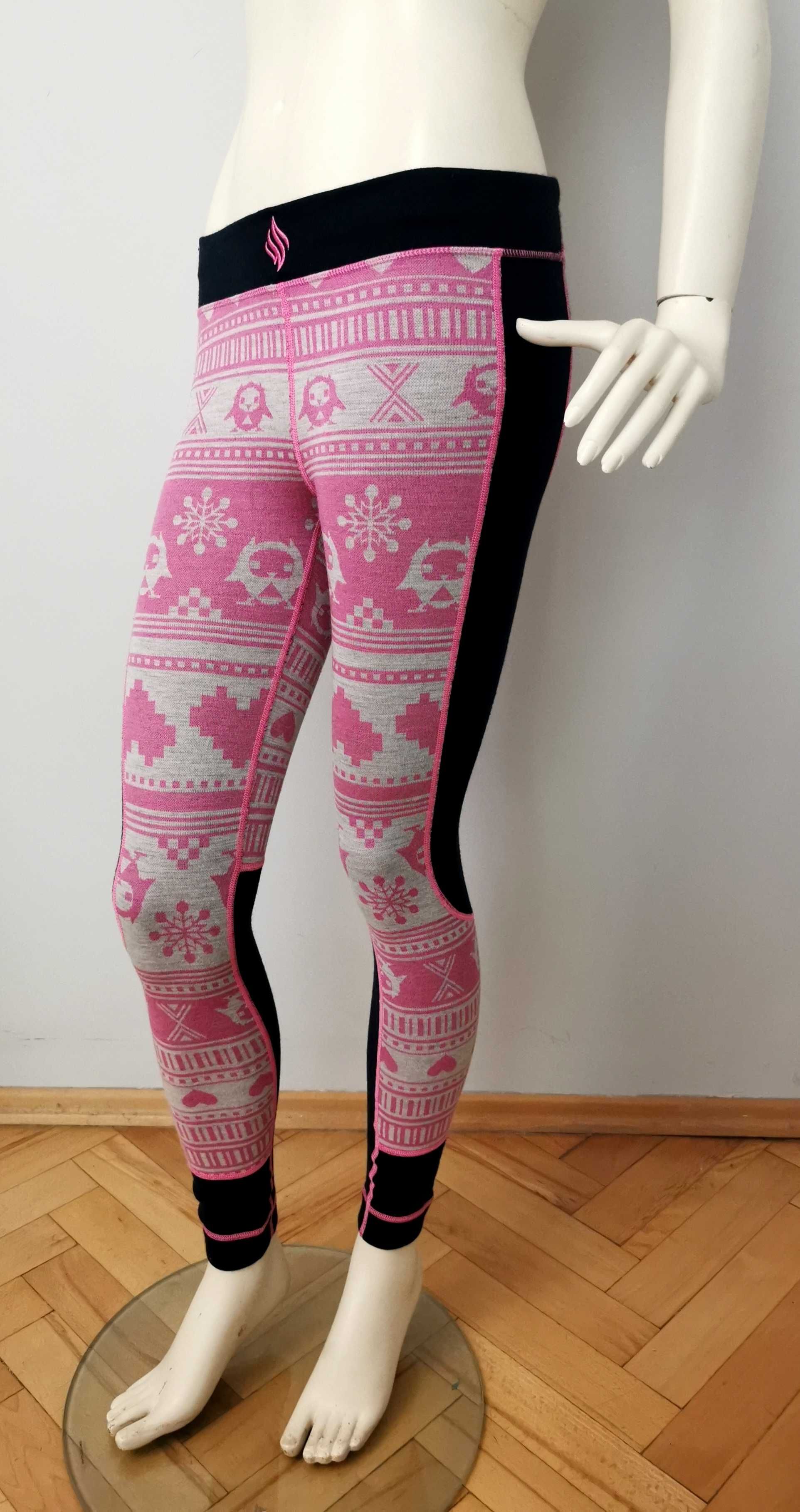 We Are Fit - Cudne Damskie Legginsy Wełna Merino XS Nowe !!!