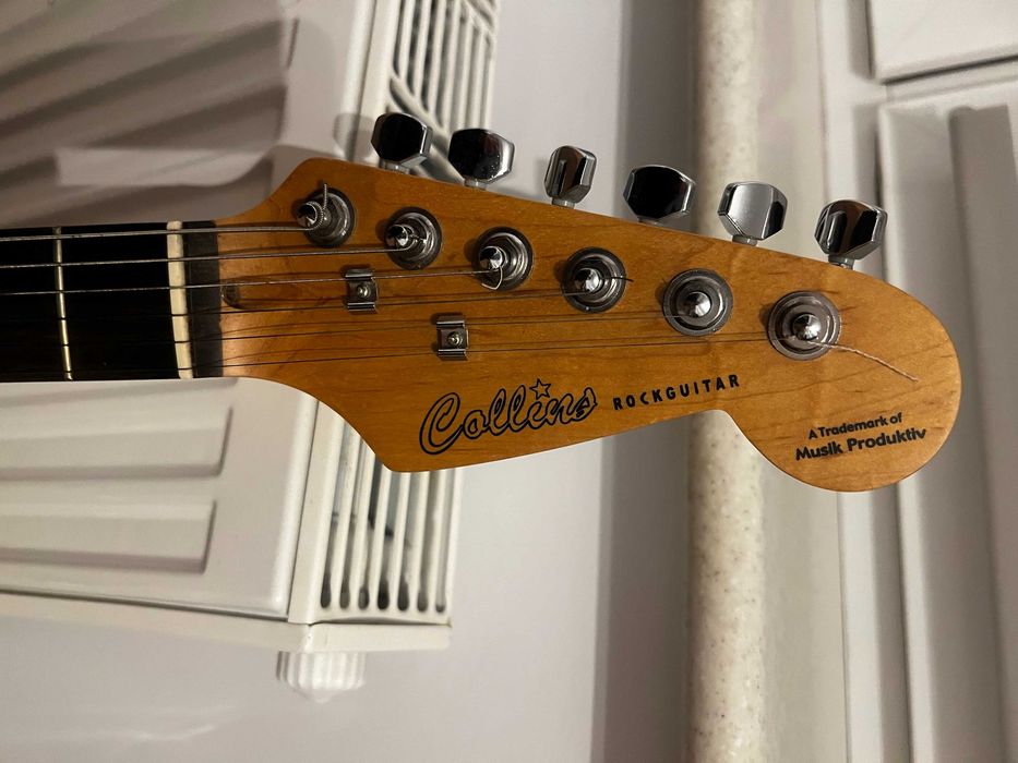 Gitara elektryczna Collins Rockguitar wzmacniacz Johnson