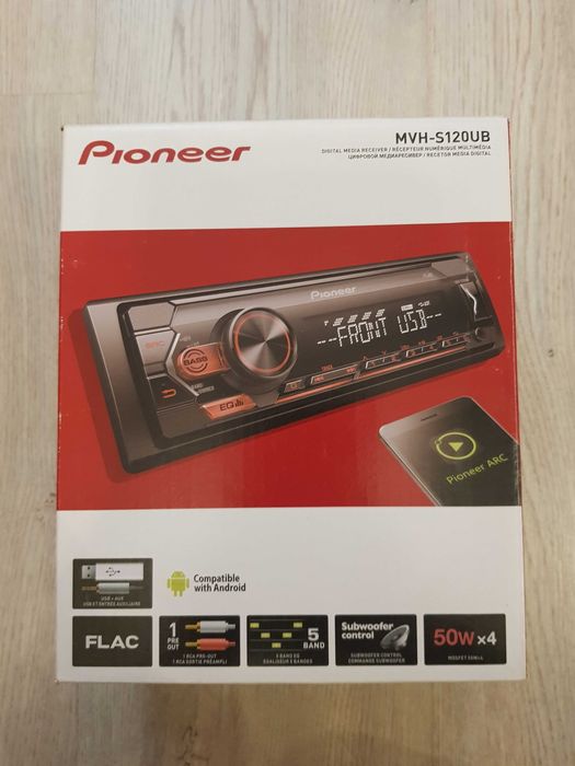 Radio Samochodowe PIONEER MVH-S120UB RADIO USB MP3 AUX iPod iPhone