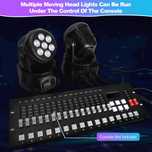 Moving Head oświetlenie sceniczne LED 7 x 8 W DMX RGBW