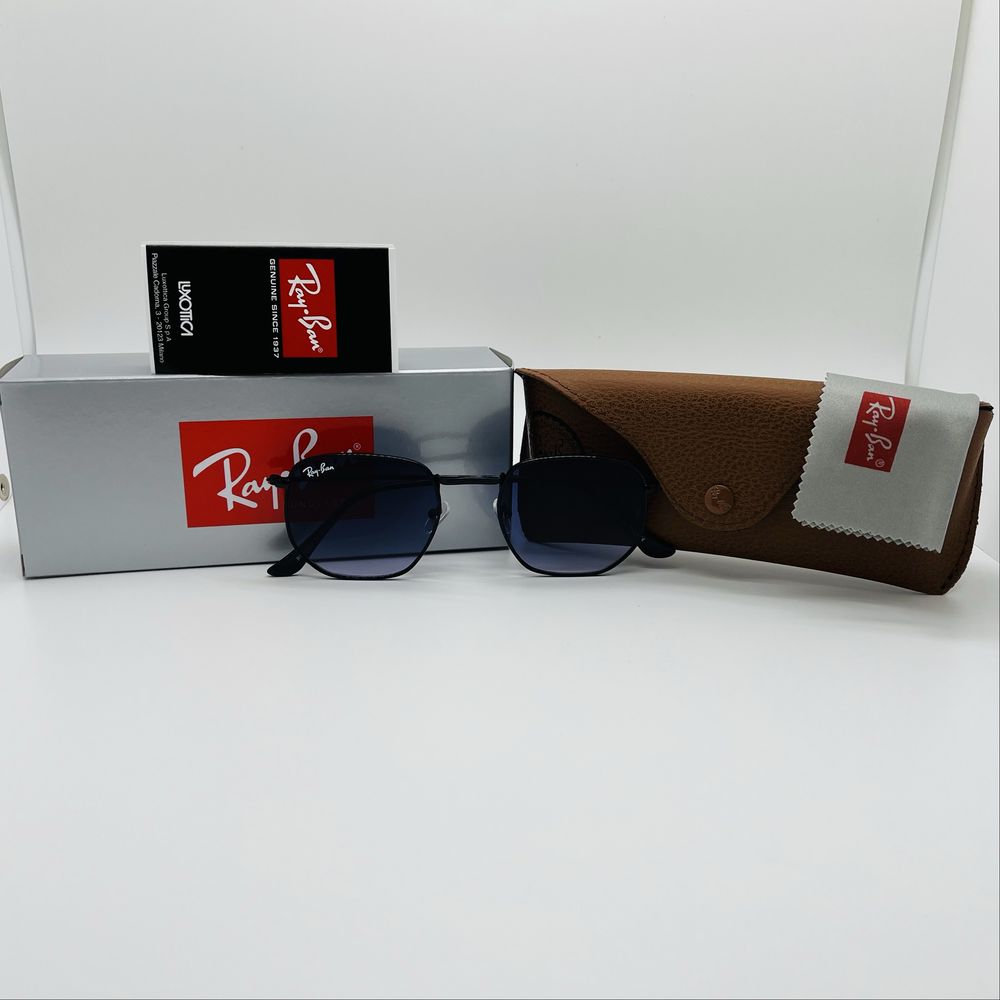 Солнцезащитные очки Ray Ban Hexagonal 3548 Black|Blue Gradient