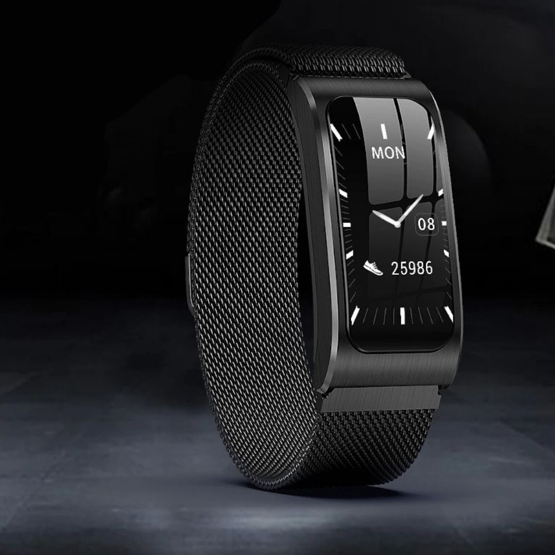 Smartwatch Damski Zegarek Złoty Ak12 Xiaomi Huawei - Czarny