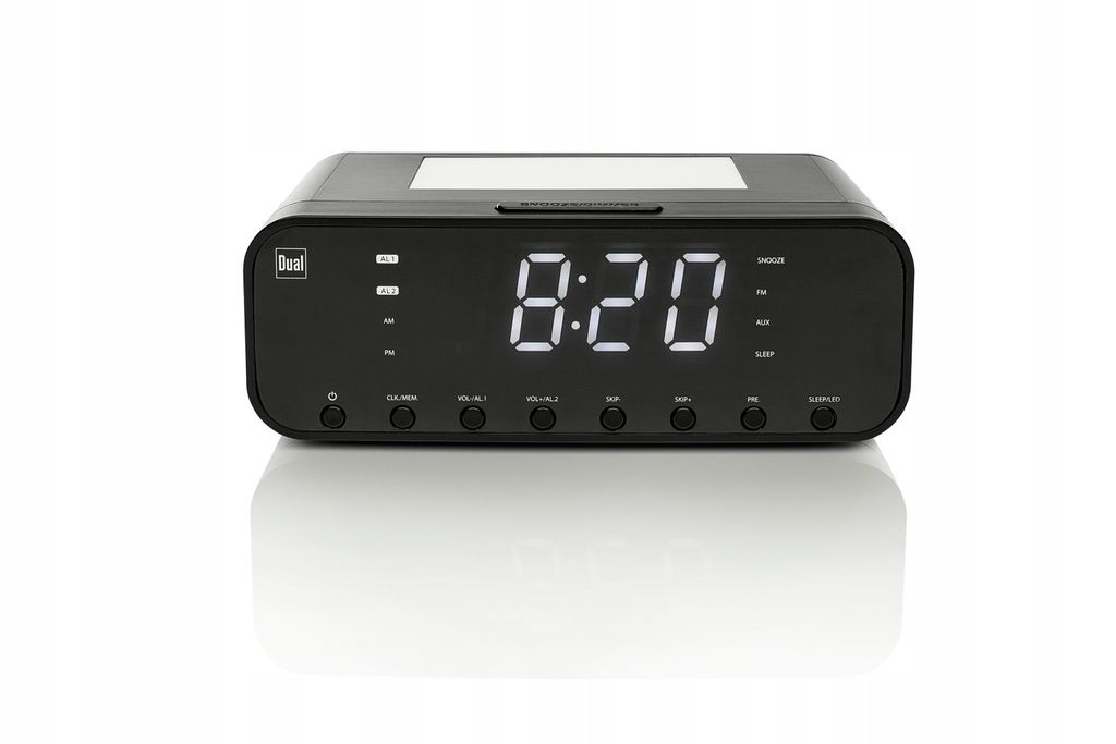 Radiobudzik DUAL Lampka nocna Ładowarka USB Radio