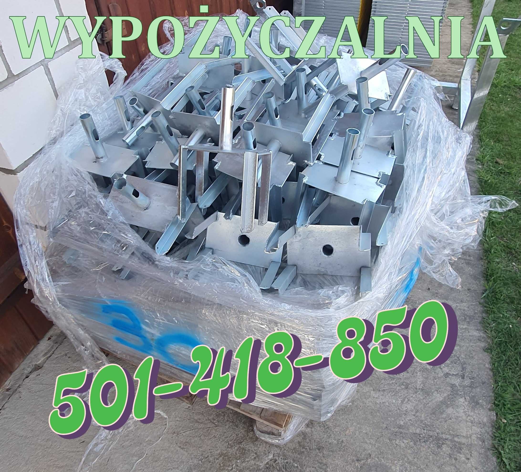 Stemple budowlane metalowe - Wypożyczalnia - Dostępne 800 stempli