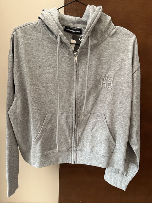 Bluza kaptur wang szara S