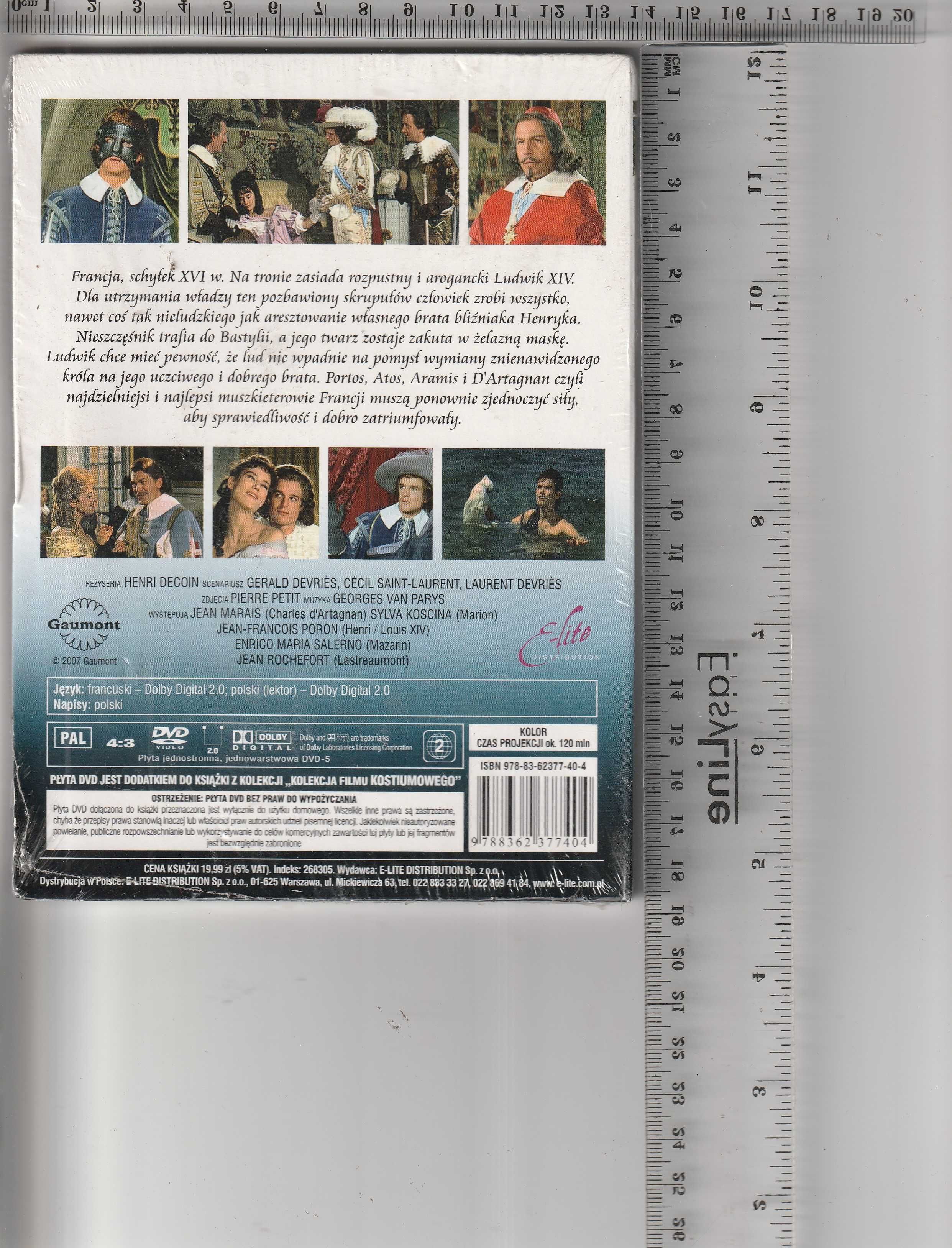 Człowiek w żelaznej masce Sylva Koscina DVD