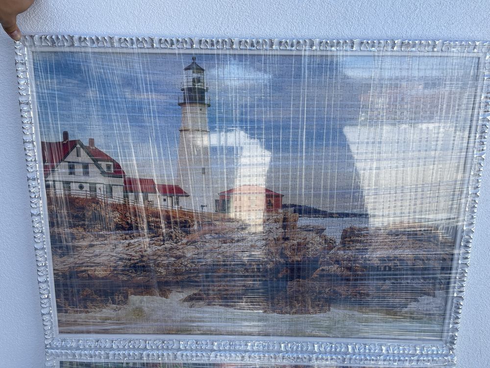 Quadro decorativo feito com puzzle