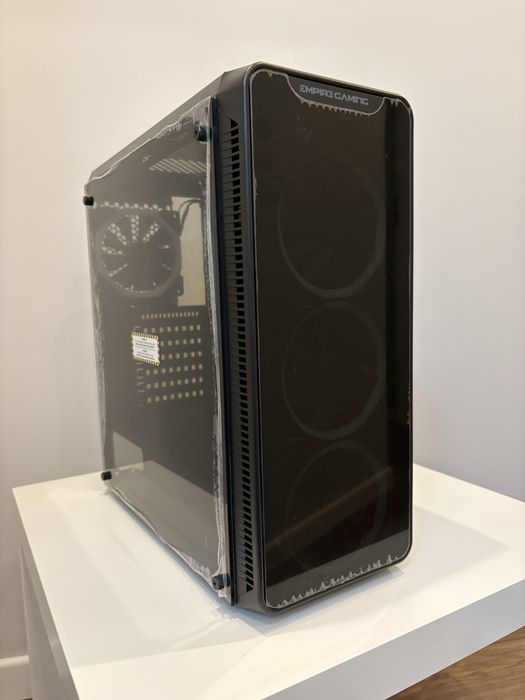 Obudowa do komputera gamingowego 4x RGB LED Dual Ring, szkło hartowane