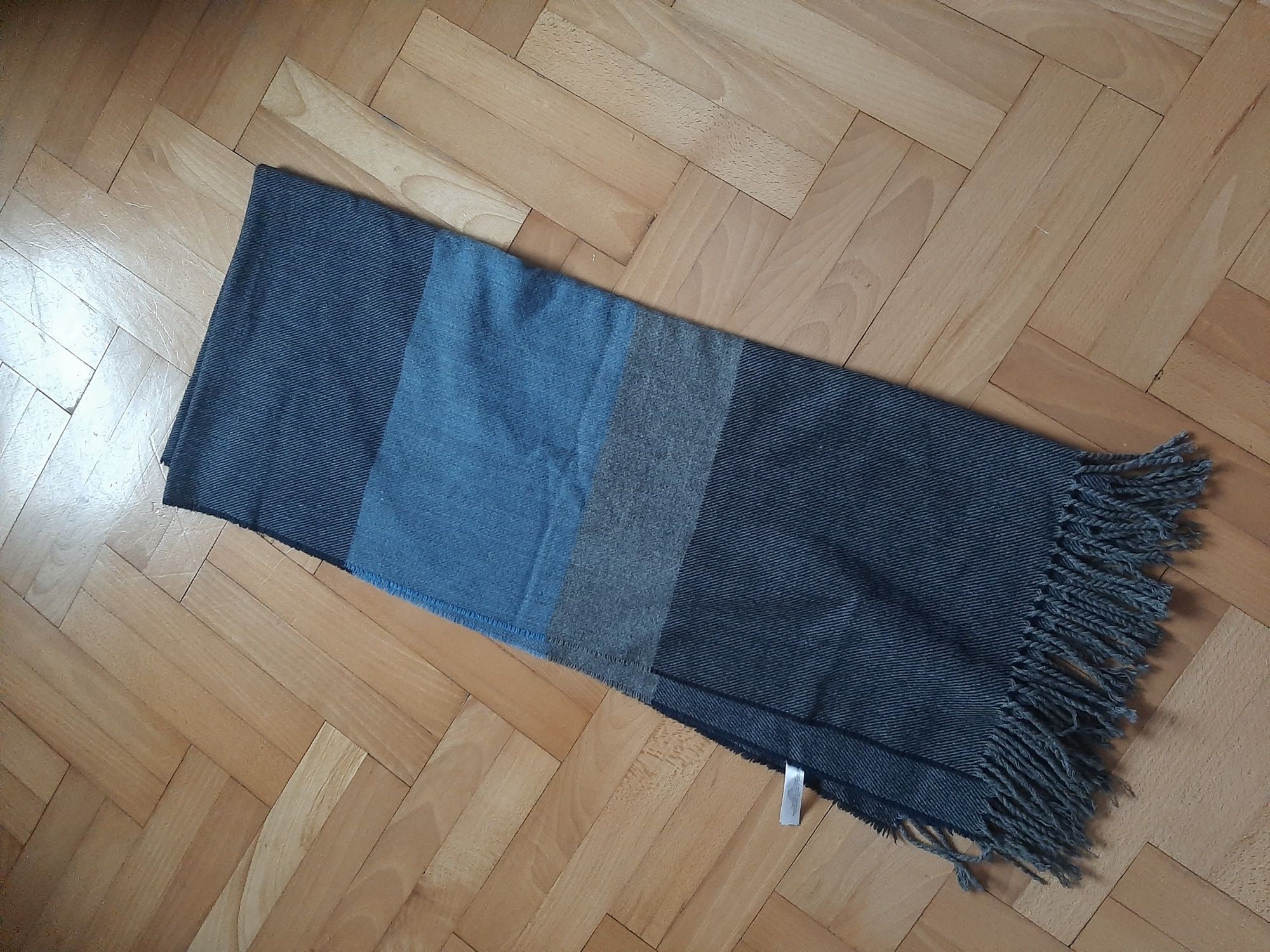 Szalik męski w paski duży xxl