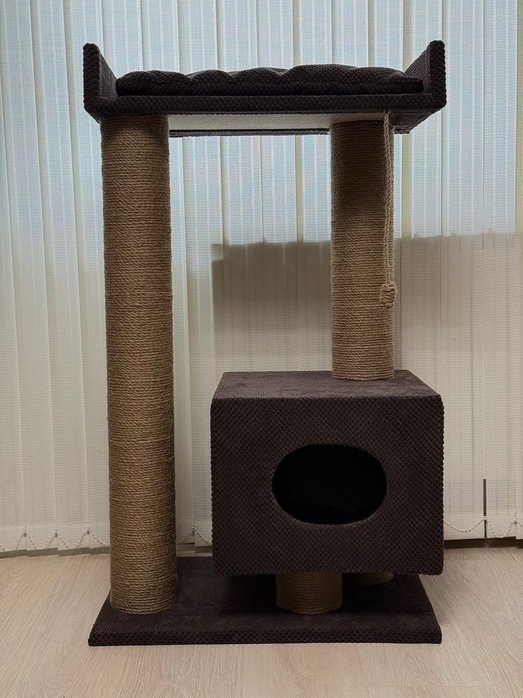 Будинок для кота, лежанка для кота, кігтеточка, дряпка