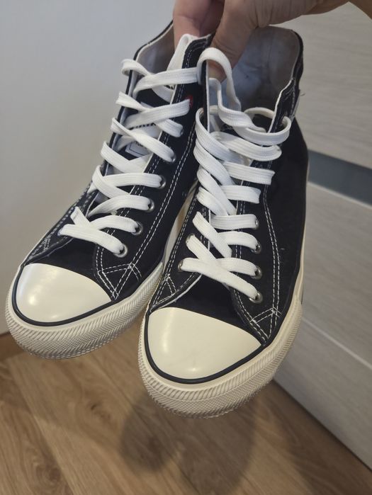 Czarne wysokie trampki big star - r. 38