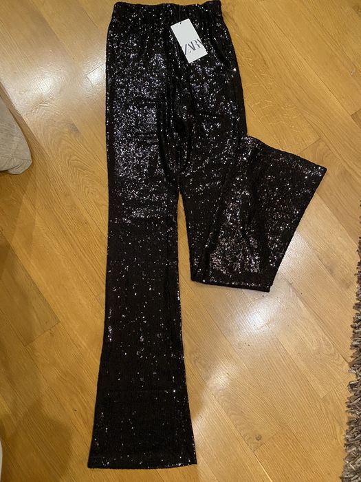 Брюки штани zara в пайєтки